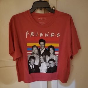 FRIENDS Women's Cropped Short-sleeved T-shirt NWT